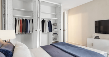 Spacious closets